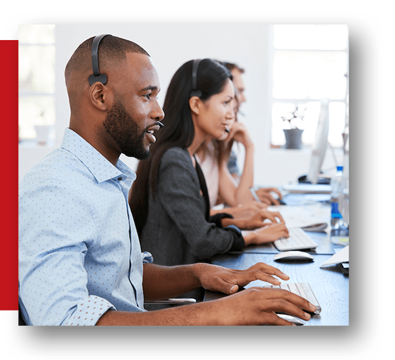 Co-Managed IT 8 Co-Managed IT Services help desk support team assisting a New Jersey business