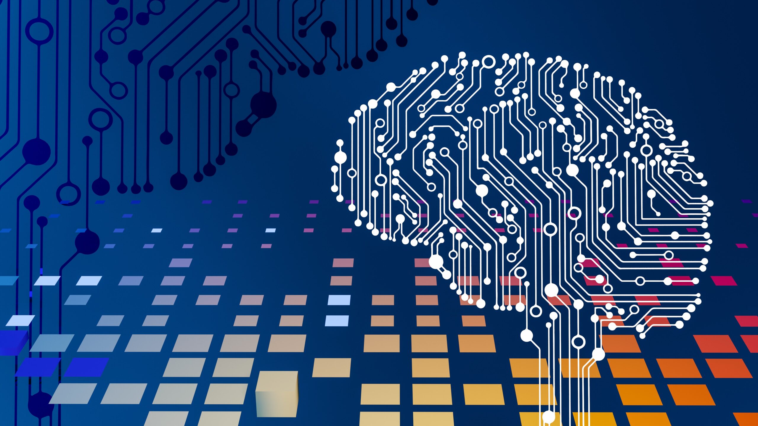 These 7 AI Trends Are Sweeping the Cybersecurity Realm 2 AI trends transforming cybersecurity: a computer circuit board with a brain on it