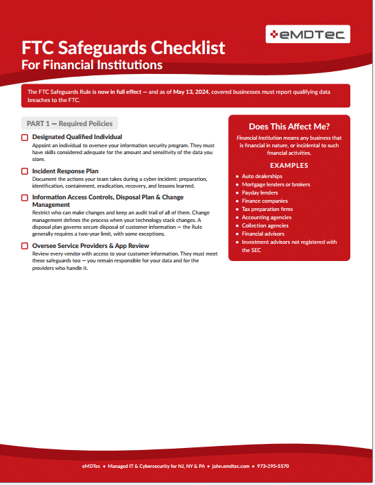 FTC Checklist for businesses to use