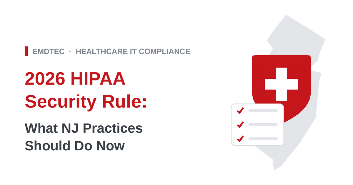 HIPAA compliance for New Jersey medical practices in 2026
